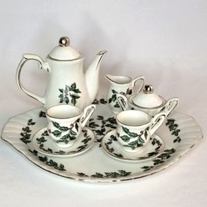 FORMALITIES BY BAUM BROS | MINIATURE HOLLY TEA SET